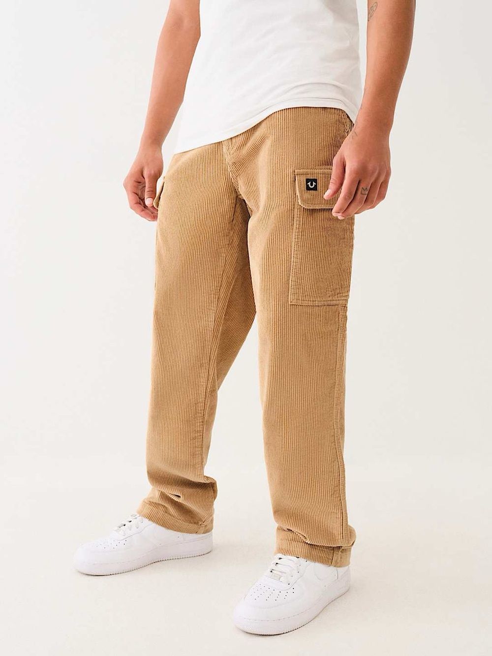 True Religion Corduroy Cargo Pants Tan Beige Men’s Size 30